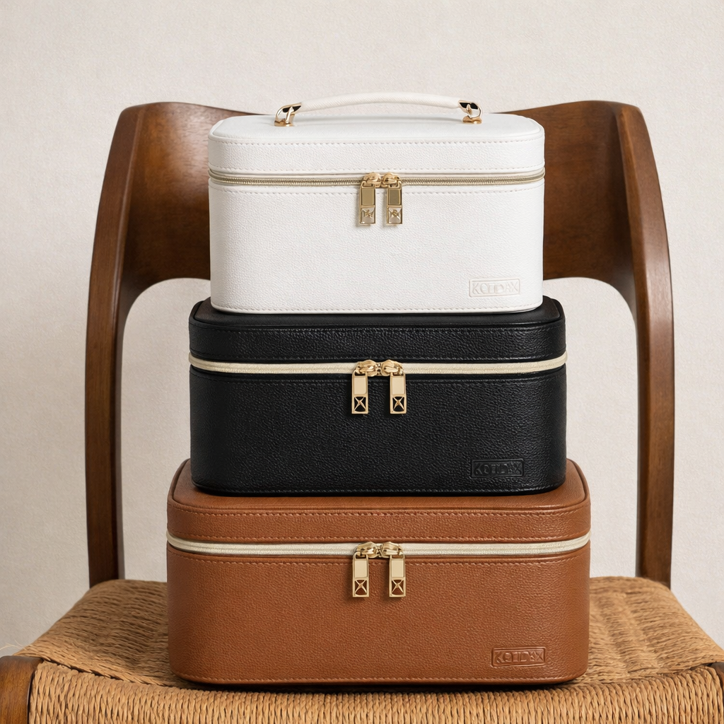 Makeup Bag with mirror Black